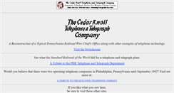 Desktop Screenshot of cedarknolltelephone.com